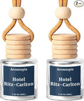 Car Air Fresheners, Hanging Car Fragrance Diffuser, Aromtopia Elegant Hotel-Inspired Scent, Car Odor Eliminator, Long-Lasting, Car Accessories Gift for Women & Men Gift (Hotel Ritz-Carlton), Pack of 2