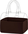 DGAZ Silk Purse Organizer Insert Fits LV Speedy 16/20/25/30/35/45 bags，Silky Smooth Bag Organizer，Luxury Handbag & Tote Shaper（Global Brown，SP45）