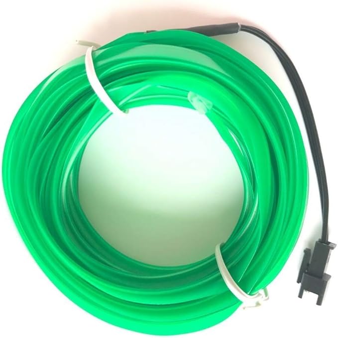 2M/6FT USB Neon Light Electroluminescent Wire Glowing Strobing Decorative Light for Xmas Party Costume Cosplay Festival Decoration(Green)