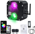 AKEPO 50W Dual-Head Dual-Color Twinkle Fiber Optic Light Engine, Twinkle+Same or Different Color+Bluetooth APP Control+Music Activated+28-Key Remote for Home Fiber Optic Star Ceiling Kit