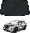 KUST Windshield Sun Shade for Mitsubishi Outlander 2022-2024 2025 2026 Window Shade Sun Visor Cover Foldable Blocks UV Rays Keep Your Car Cooler