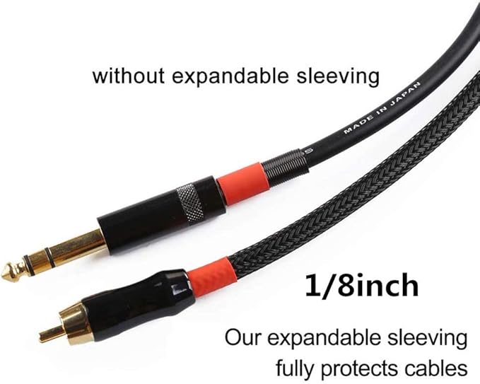 25ft - 3/8 Inch Cable Management Sleeve Protector,Wire Loom PET Expandable Wire Sleeving for Office TV Computer Home Theater Engine Bay Cord Organizer,Protect Cables from Pet Cat Dog Chewing,BlackBlue