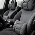 Neck Pillow Automotive Seat Cushions for Mercedes Benz C-Class Sedan W206 W205 W204 W203 W202 CL203 Sedan Saloon, Relieving Neck Stiffness Sciatica Relief Car Headrest Lumbar Pillow,Black