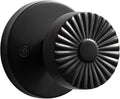 Black Passage Door Knob, Interior Kitchen Pantry Laundry Room Door Handle Hall Closet Black DoorKnob, Stainless Steel Knob, 1 Pack