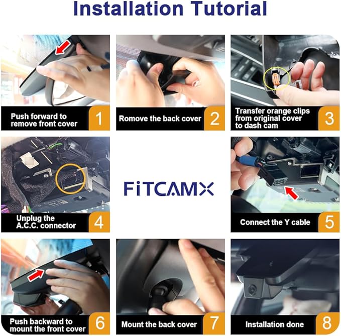 Fitcamx 4K Dash Cam Suitable for Lexus UX 300h 2025-2026 Premium F Sport Handling Design, OEM Factory Look, UHD 2160P Video, Built-in WiFi & APP, Loop Recording, G-Sensor, Plug & Play, 64GB Card