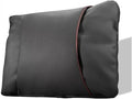 1/2PCS PU Leather Car Neck Pillow & Lumbar Support Cushion, Breathable Universal Seat Headrest Waist Pad, Soft Support Cushion for Daily Driving and Travel(B Style backrest)