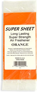 Super Sheet Small (7.5"x3.75") Under Seat Car Air Freshener (Orange)