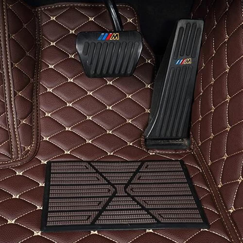 Custom All-Weather Protection Luxury Leather Floor Mats for Cars SUVs Trucks According Anti-Slip Leather Floor mats ﻿ (10,Blue)