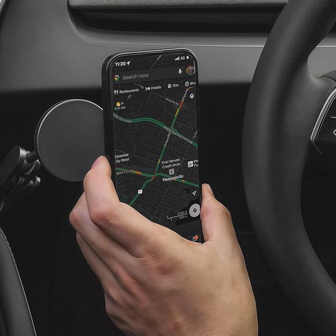 VION Model 3/Y Premium Alloy Phone Mount (2026-2025 New Model Y, 2024-2022 Model Y, 2023-2021 Model 3)