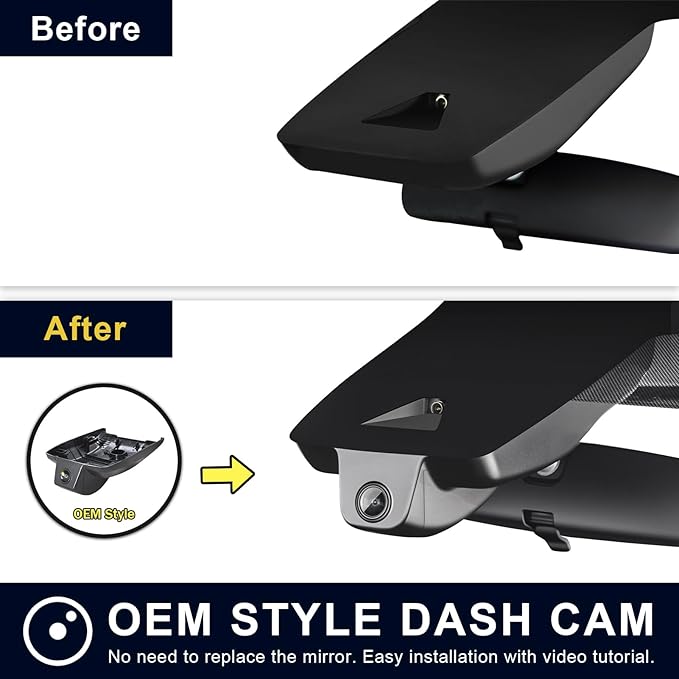 mangoal Front 4K & Rear 1080P Dash Cam Custom fit for Toyota Corolla Cross & Corolla Cross Hybrid 2022 (Model B), LE L XLE, Integrated OEM Look, 2160P UHD Video, Built-in WiFi & APP, GPS, 128GB Card