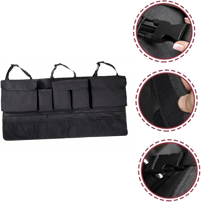 Luxshiny Car Organizers Storage Backseat Organizer Bag Suv Oxford for Clean Car