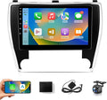 Car Stereo for Toyota Camry 2015 2016 2017 Radio, Wireless Carplay Android Auto,10.1inch IPS Touch Screen for Camry Headunit with Mirrorlink FM RDS DSP GPS WiFi Bluetooth Backup Camera(2G+32G)
