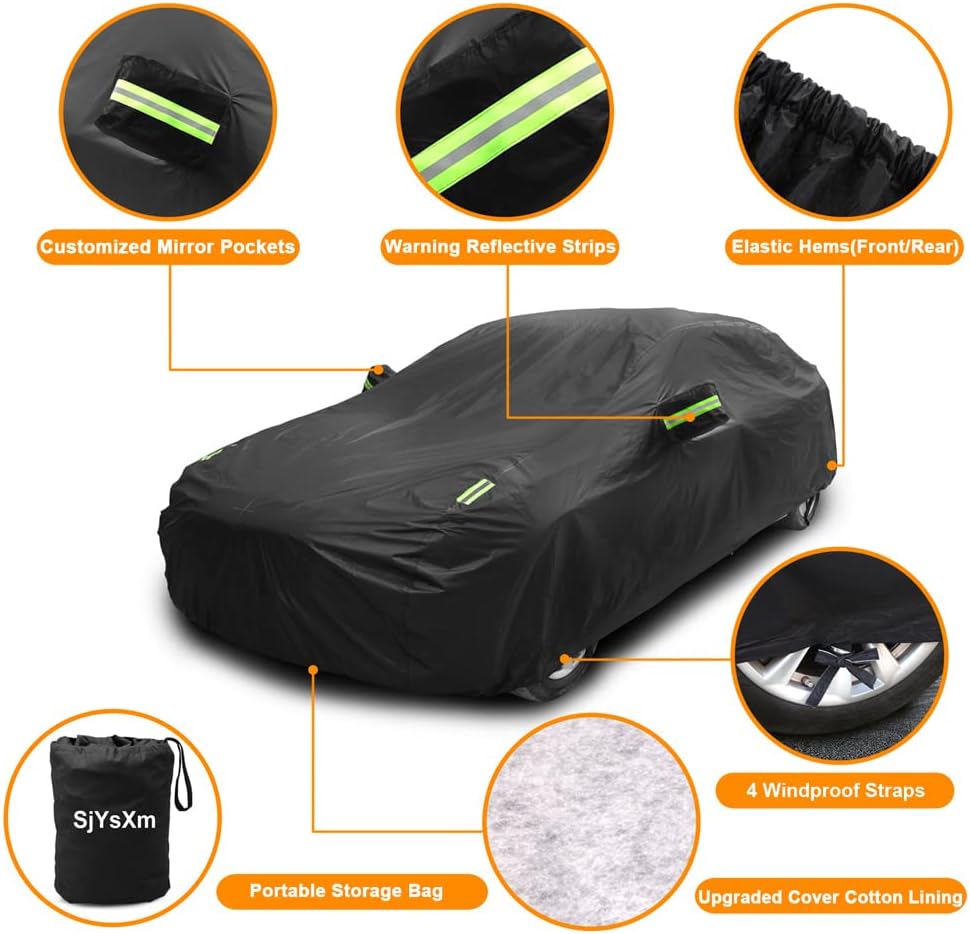 Custom Car Cover Compatible with Maserati Levante/Grecale 2026-2017 5-Door SUV, Waterproof All Weather Car Covers with Cotton Lining, Heavy Duty Rain Snow Sun Dust UV Cover for Outdoor Indoor