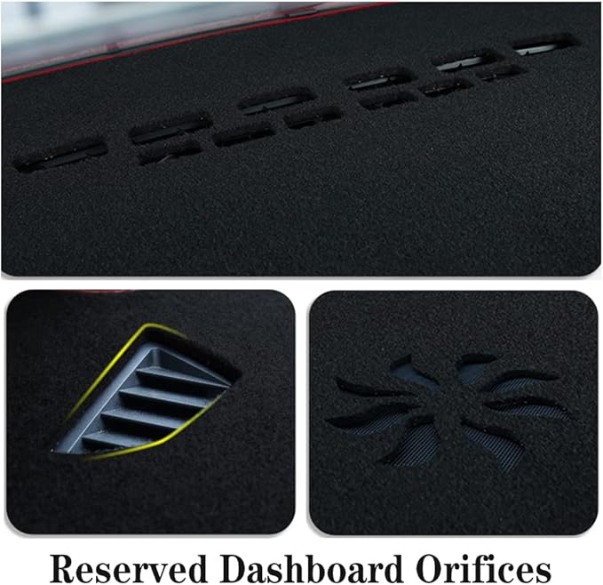 Dash Covers for 2015-2022 Jeep-Renegade,Polyester Car Dashboard Cover,Dash Board Protecter Cover,Interior Car Dash Board Covers Mat,Black