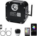 AMKI High Brightness 50W Twinkle Sound Mode RGBW Light Source Engine Driver Remote/APP Control Starlight Box Motor for Fiber Optic Star Ceiling Light Kit