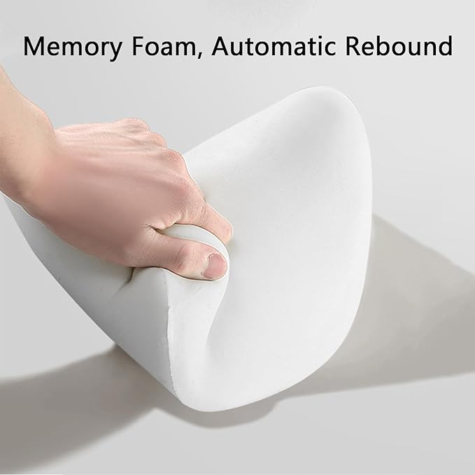 Car Headrest & Lumbar Support Cushion, Car Headrest Pillow, Ergonomic Car Seat Lumbar Cushion for Pain Relief, Memory Foam & Breathable Removable Cover, Car Neck Pillow for Driving, Traveling (Brown)