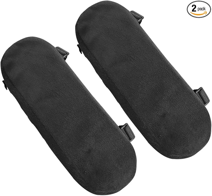 2PCS Car Elbow Pad Arm Rest Cover, Soft Armrest Cushion Pad for Arm Comfortable Support, Anti-Scratch Auto Armrest Pillow Protector, Universal Car Interior Accessory for Most Vehicles (Black)