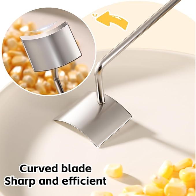 Corn peeler for corn on the cob - 2025 Heavy Duty Stainless Steel corn husker tool with Comfort Grip Handle Efficient Peeler for Fresh Corn | Home Kitchen, Restaurant & Outdoor Use(1 PCS)