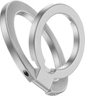 Magnetic Phone Grip, 360° Rotation MagSafe Cell Phone Ring Holder Two-Sided Magnet Kickstand for iPhone 17e 17 16 15 Pro Max Plus Samsung Galaxy S26 S25 Ultra Pixel 10a, MagSafe Car Mount Accessories