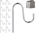 10 Pcs Shed Hooks, Long Shed Hooks for Tools Shovels Rakes Storage, Shed Accessories for Hanging Heavy Duty Individual