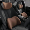 Car Lumbar Support Pillow and Car Neck Pillow Kit for Alfa Romeo 145 146 147 155 156 159 164 166 33 75 90 4C 8C, Car Seat Neck Back Rest Pillows, Ergonomic Car Seat Headrest & Lumbar Cushion