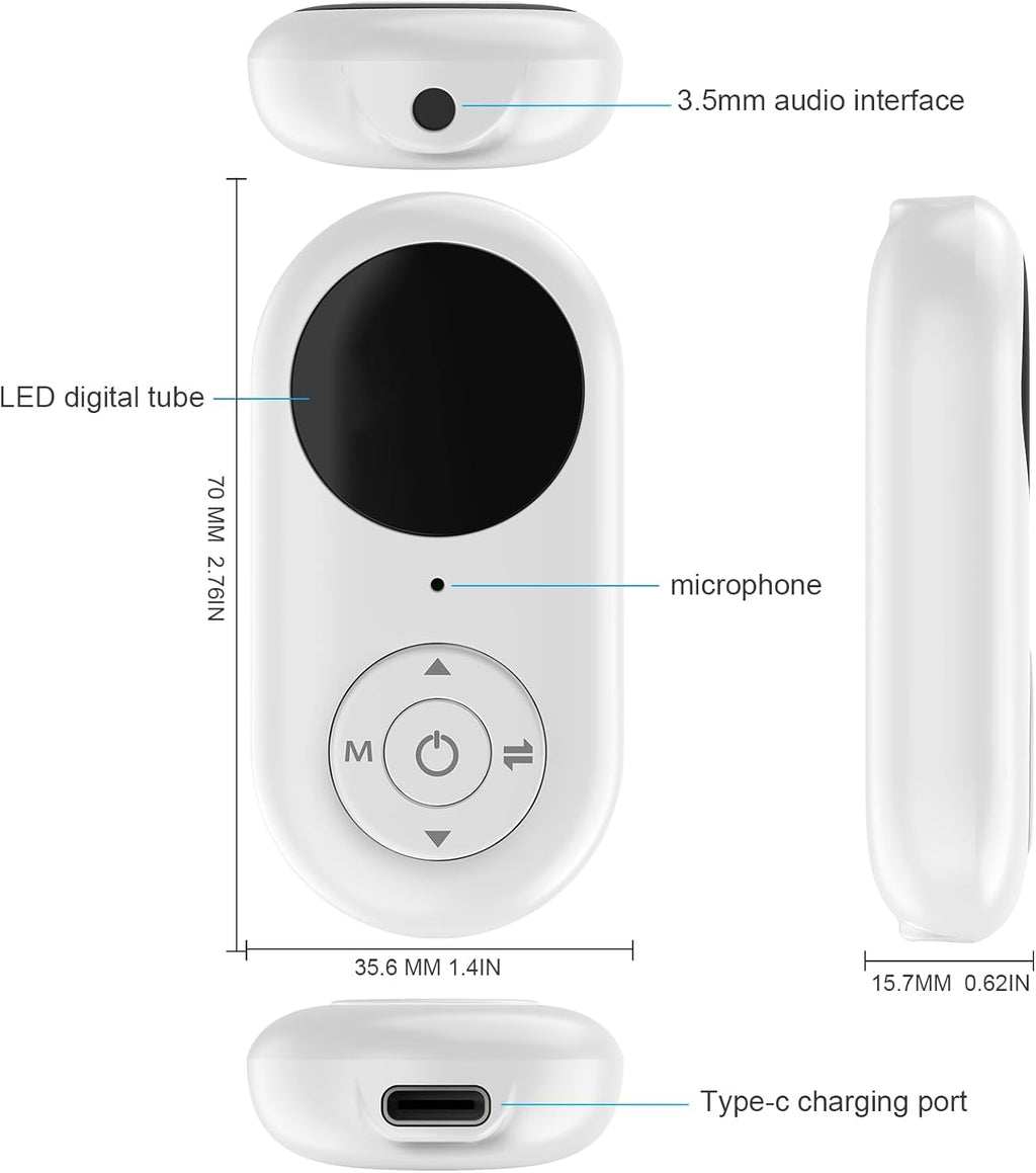 Airplane Bluetooth 5.3 Transmitter for All Headphones - Bluetooth Adapter for TV - Dual Connection- aptX Low Latency - Flying Travel,Long Flight Essentials - Wireless Audio Aux for MP3,Gym,Game,PC