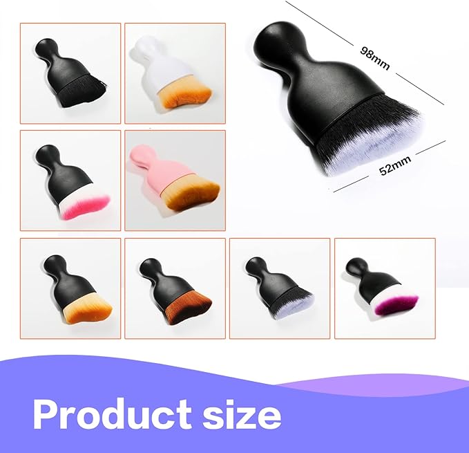 AOCISKA Car Interior Detailing Brush,Soft Bristle Cleaning Brush Car Detailing Brush Dusting Brush,Car Interior Cleaning Tool,Auto Detail Brush Car Dash Duster Brush (Black&Pink)