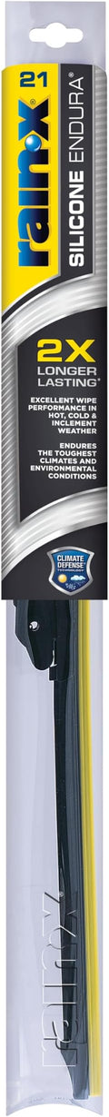 Rain-X 830121 Silicone Endura Wiper Blades, 21 Inch Windshield Wipers (Pack of 1), Automotive Replacement Windshield Wiper Blades With Two Times Longer-Lasting Resilient Silicone Rubber Squeegee