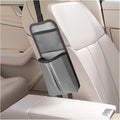 2-in-1 Tissue Holder Car Seat Storage Hanging Bag- Multi-Function Water Bottle Holder Bag Car Seat Side Organizer for Phone & Drink- Large Cup Holder Auto Stuff Holder with Mesh Pocket for Cars (Grey)