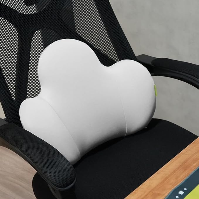 Lumbar Support Pillow for Office Chair, Gaming Chair, Car Driver Seat Back Cushion, Bed & Couch, Gifts for Friends and Parents,Ergonomic Back Support Pillow with Comfortable Memory Foam(Grey)