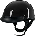 Adult Unisex Black Half Motorcycle Helmet, DOT Approved, for Chopper Moped Scooter Motorbike Electric