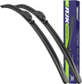AJK 22 and 19 inch Wiper Blades, Premium All Season 2 Pack Driver Side Passenger Side Front Windshield Wipers Replacement for Chevrolet Colorado 2004 2005 2006 2007 2008 2009 2010 2011 2012