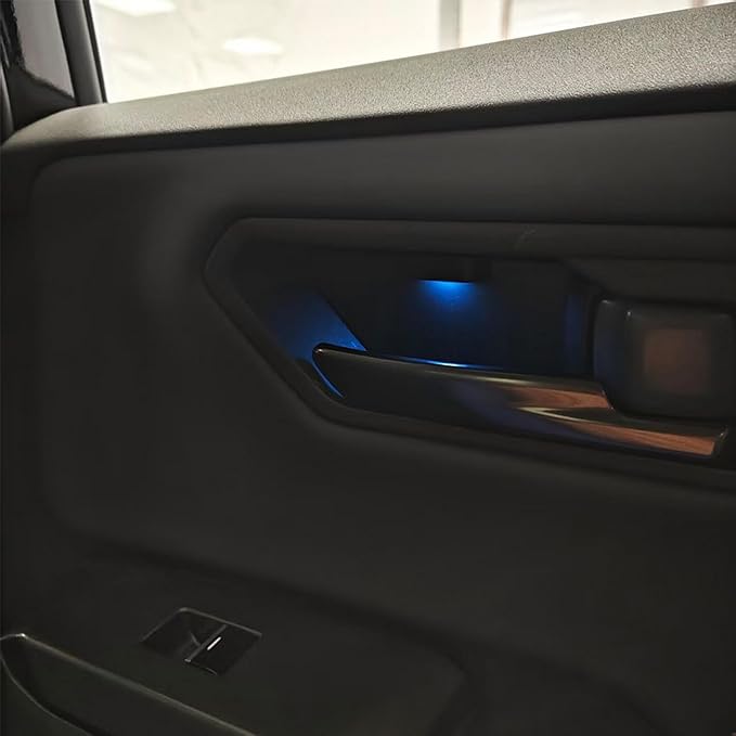 L2R for Toyota RAV4 XA60 (2026) Door Handle Bowl Ambient Lighting LED Neon Light Kit Car Interior Decorative Accessories 1 Set (Blue Lighted)