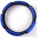 Rayauto Steering Wheel Cover -Odorless, Cooler Hands in Summer, Warmer Hands in Winter (Blue)