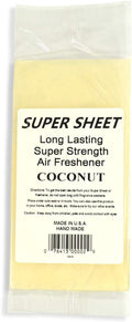 Jenray Super Sheet Small (7.5"x3.75") Under Seat Car Air Freshener (Coconut)