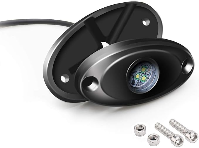 4 Pods LED Rock Light for Jeep ATV SUV Offroad Car Truck Boat Underbody Glow Trail Rig Lamp Underglow LED Neon Lights Waterproof 12V 24V - Blue