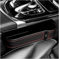 Car Seat Gap Filler with Cup Holder Expander, Automotive Front Seat Storage with Cup Holder, Console Seat Gap Filler Storage Box for Mug Bottle Keys, Car Accessories (Passenger Side)