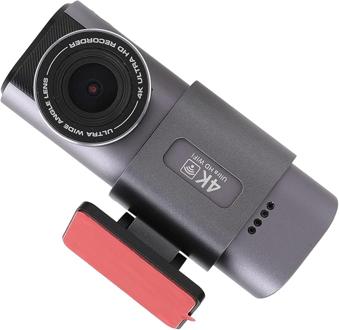 4K Front 1080P Rear Dual Dash Cam G Sensor Parking Mode Loop Recording with APP Control for Car 135° Wide Angle Night Vision Type C Interface