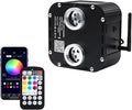 AZIMOM Dual Color High Brightness 50W Twinkle Fiber Optic Light Source RGBW Light Box Engine Diver Music Sensor Mode Bluetooth/RF Control for Home Star Ceiling Light Effect Decor