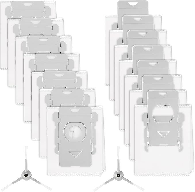 14 Pack iRobot Vacuum Bags - Replacement Dirt Disposal Bags for Roomba i7+, i1+, i2+, i3+, i4+, i5+, i6+, i8+, j6+, j7+, j8+, j9+, s9+, Combo i5+, j5+, j7+, j9+, Compatible with Clean Base System