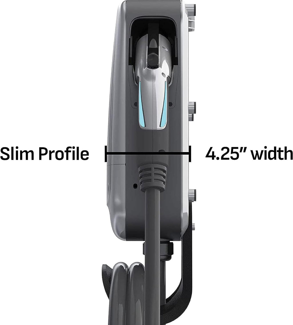 Schumacher Electric 240V / 40A Level 2 EV Wall Charger - NEMA 6-50 Plug - with Universal SAE-J1772 Connector - Wi-Fi & Bluetooth Enabled - Weather-Resistant for Indoor or Outdoor Use - SEV1600P650