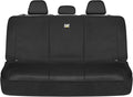 CAT Flexfit™ Black Rear Seat Cover for Car, SUV, & Truck - Durable Canvas Material Back Car Seat Covers 60/40 Split Bench Protector - Back Seats Cover & Rear Bench Protector Interior Accessories