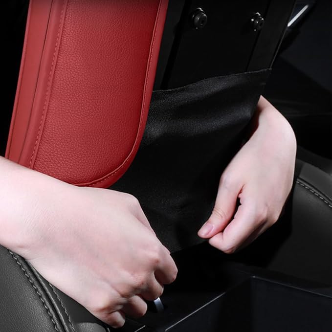 Universal Car Armrest Pad for Lexus GX J150 J120 GX 460 400 GX OR Leather Armrest Box Center Console Cover Pad Waterproof Arm Rest Protector Decor Accessories,Black01, normal