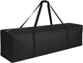 COOLBEBE 56" Sports Duffle Bag - 216L Extra Large Travel Duffel Luggage Bag with Upgrade 2-way Lockable Zippers, Sturdy & Water Resistant Long Duffle Bag for Camping Moving (Black 56inch)