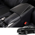 Custom Interior Accessories for Lexus RX 350 350L 450h 450hL 2015-2022 PU Leather Center Console Armrest Box Cover Armrest Cushion Central Armrest Protector Pad(Carbon Fiber Texture)