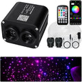 Upgraded 20W Starlight Headliner Kit Twinkle+Sound Activated 900pcs 0.03in 9.8ft Cable Fiber Optic Light APP/Remote Control for Car Home Star Ceiling Decoration