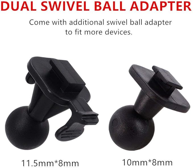 CH02B Car Dash Camera Mount Holder for 3M Double-Sided Adhesive Base -Driving Video Recorder Windshield/Dashboard Mount Holder for Yi/Apeman/DOD/HP Car DVR Camera GPS Phone Permanent Mount