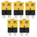 GLOSO Circuit Breaker Fuse E39 (T3) Manual Reset For Car Truck RV Automotive Marine Boat Trolling motor & Custom Wiring Audio battery protection/Low Profile ATC/ATO (20A - 5 Pack)