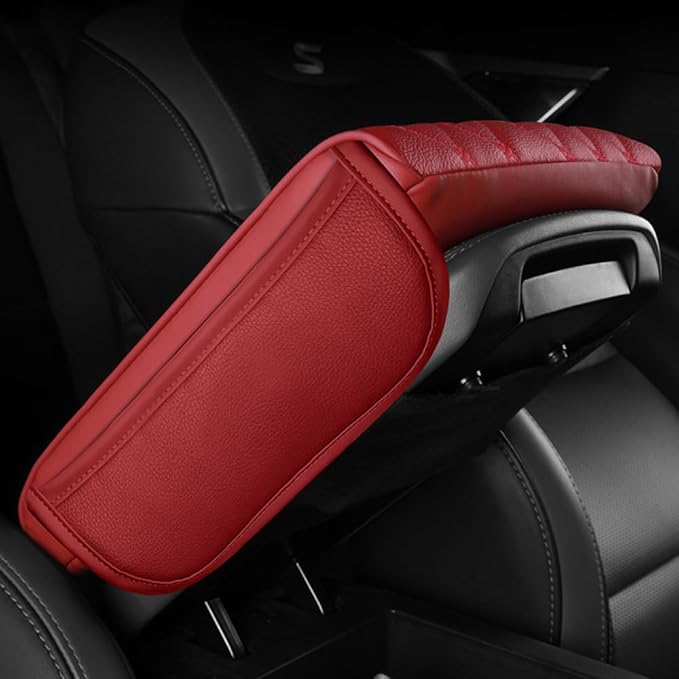 Universal Car Armrest Pad for Lexus GX J150 J120 GX 460 400 GX OR Leather Armrest Box Center Console Cover Pad Waterproof Arm Rest Protector Decor Accessories,Black01, normal