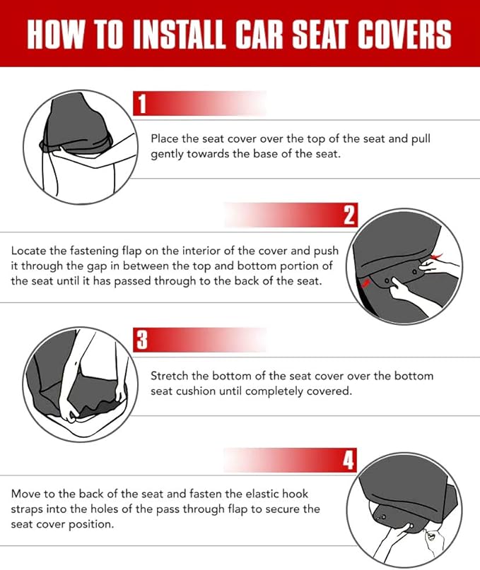 BIGCARJOB Customized Funny Universal Fit Auto Drive Car Seat Covers Durable Personality Saddle Blanket Put Your Image Here, 2Packs